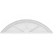 Ekena Millwork Segment Arch 3 Spoke Architectural Grade PVC Pediment, 42"W x 11-1/2"H x 2"P PEDPS042X115SEG03 - alternate 2